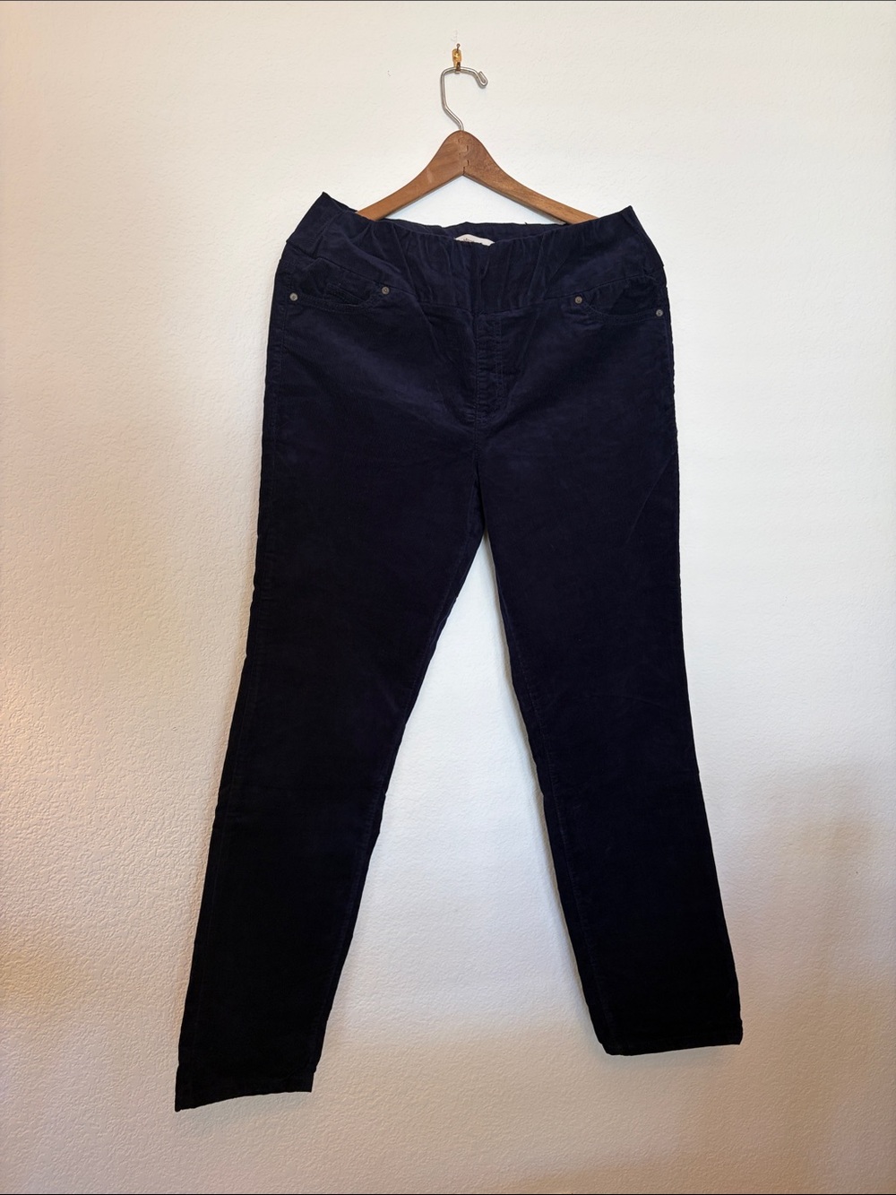Coldwater Creek Corduroy Stretchy Pants in Deep Navy